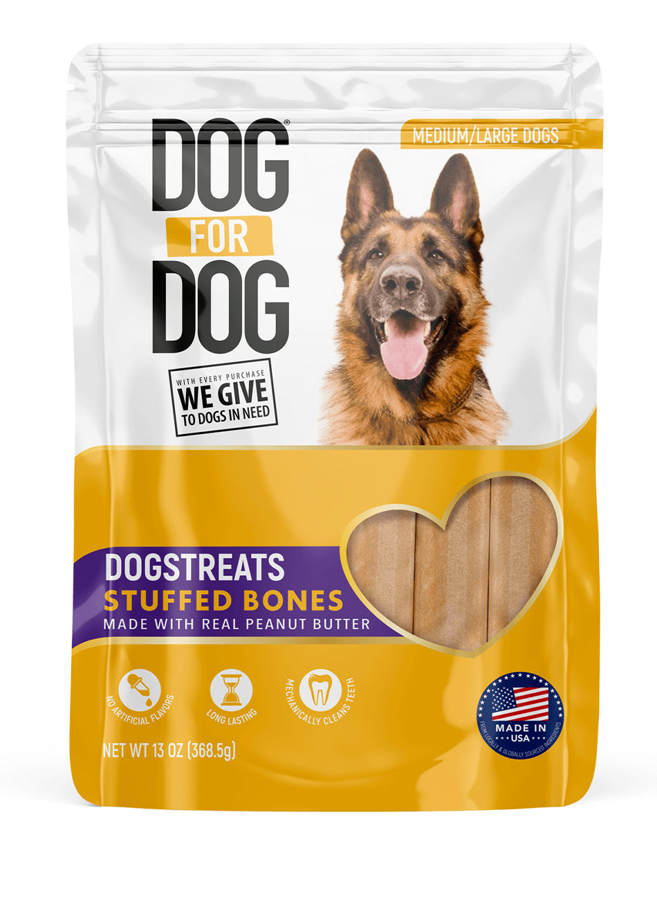 Stuffed bone deals for dogs